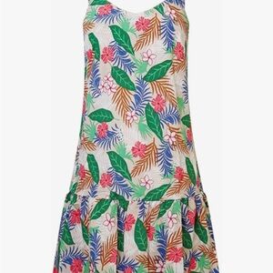 Boho short slip floral dress Xs